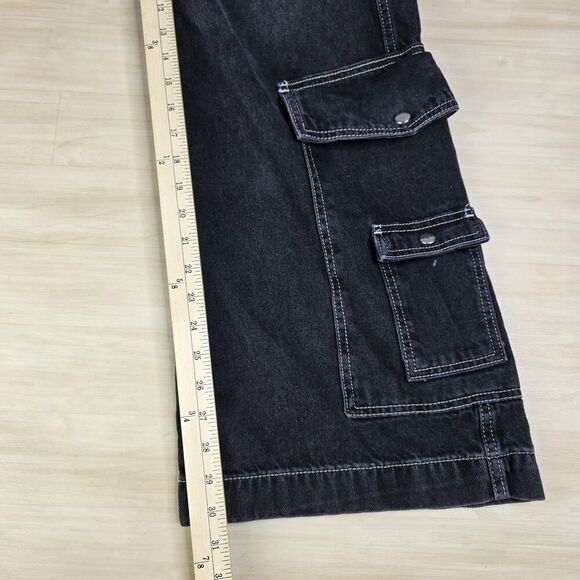Urban Outfitters BDG Y2K Ankle Cargo Wide Leg Denim‎ Jeans Pants Size 26 - Picture 7 of 10